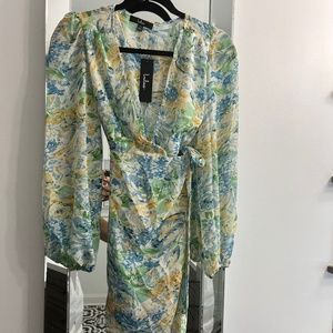 Lulus floral print wrap dress